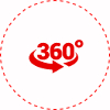 Ikona obrazująca obrót o 360 stopni